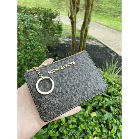 michael kors card holder womens|Michael Kors keychain card holder.